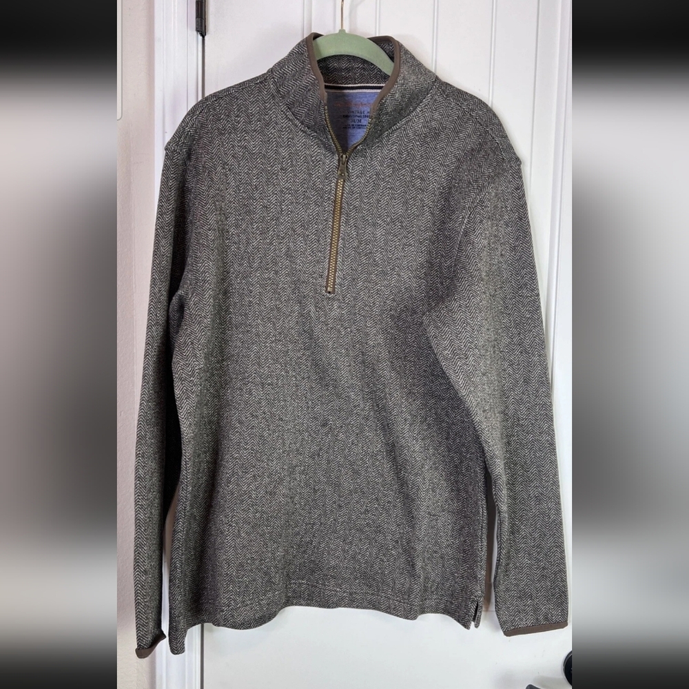Weatherproof Men's Charcoal Zip-Up Sweater